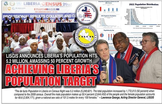 Liberia: LISGIS Announces Liberia's Population Hits 5.2 Million, Amassing 50 Percent Growth – FrontPageAfrica - Vimarsana News