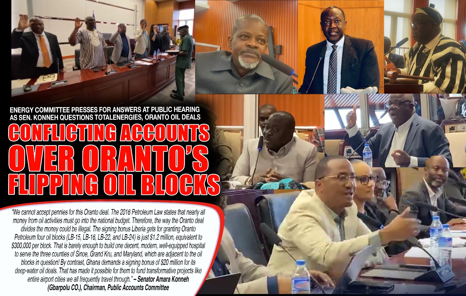 Liberia: Energy Committee Presses for Answers at Public Hearing as Sen. Konneh Questions TotalEnergies, Oranto Oil Deals
