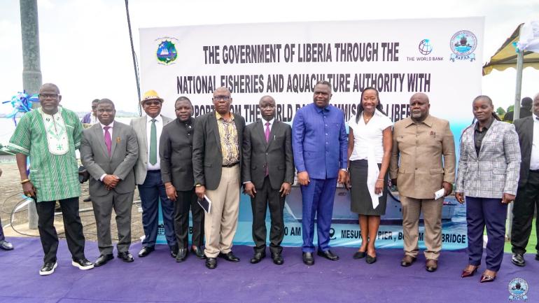 Liberia Commissions New Fishing Vessel, Announces Major Reduction in Fisheries Licensing Fees