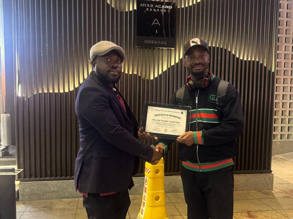 Liberian Students in Beijing Honor Hon. Thompson for His Expanding Influence and Youth Empowerment Work