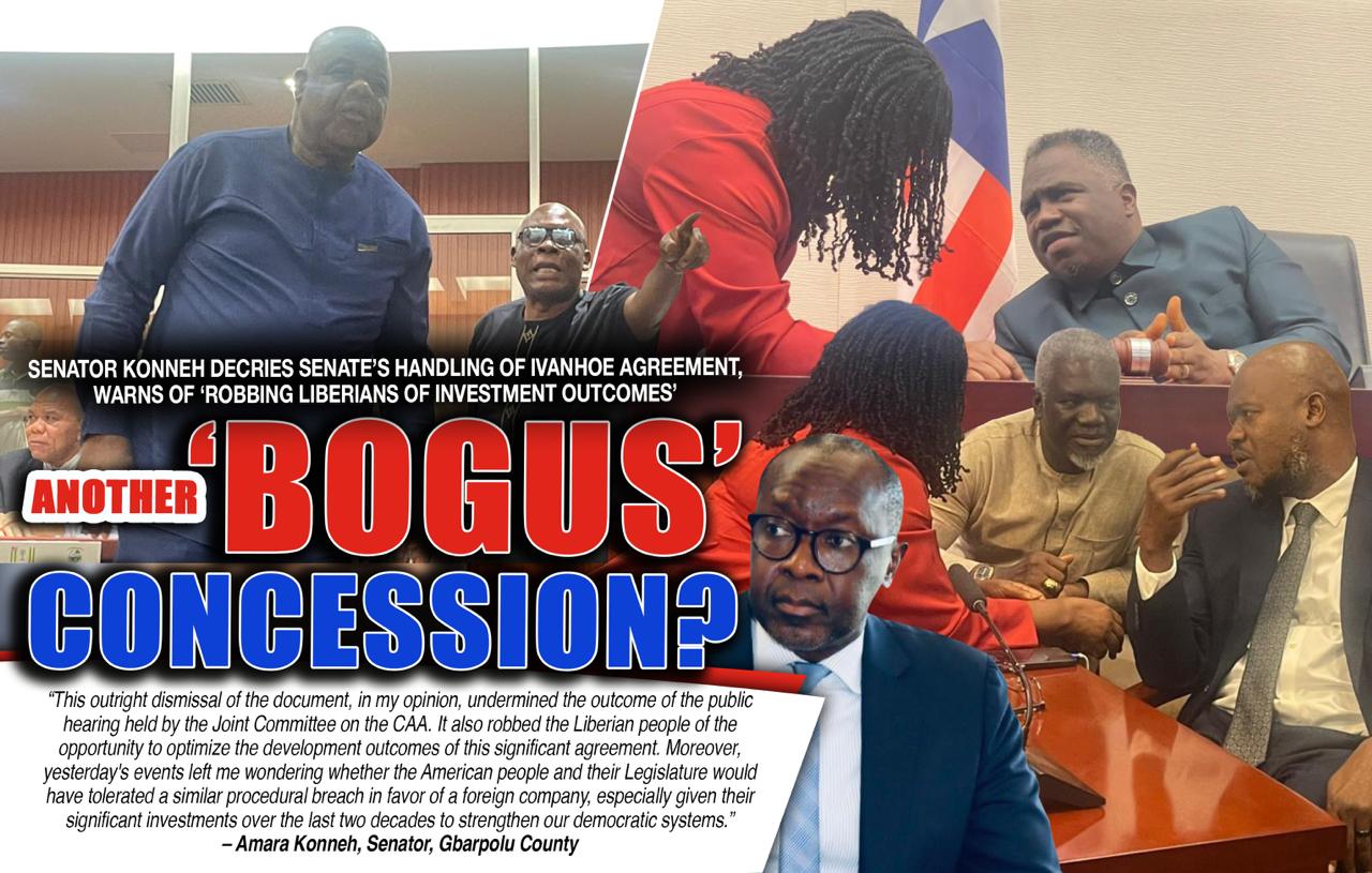 Liberia: Senator Konneh Decries Senate&rsquo;s Handling of Ivanhoe Agreement, Warns of &lsquo;Robbing Liberians of Investment Outcomes&rsquo;