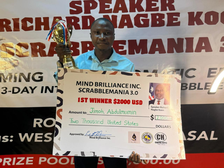Nigeria’s Abdulmumin Wins SCRABBLEMANIA 3.0; WESPA President Finishes Second in Monrovia