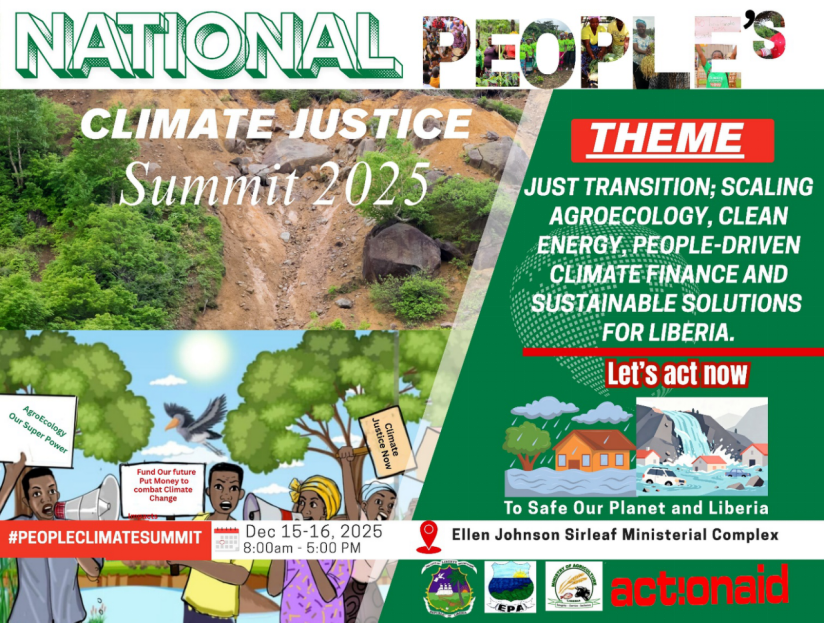 Liberia: ActionAid and Partners to Convene 2nd National People’s Climate Justice Summit in Monrovia