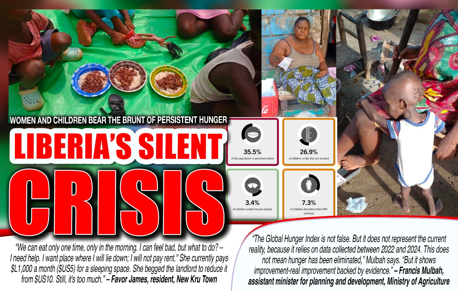 Liberia’s Silent Crisis: Women and Children Bear the Brunt of Persistent Hunger