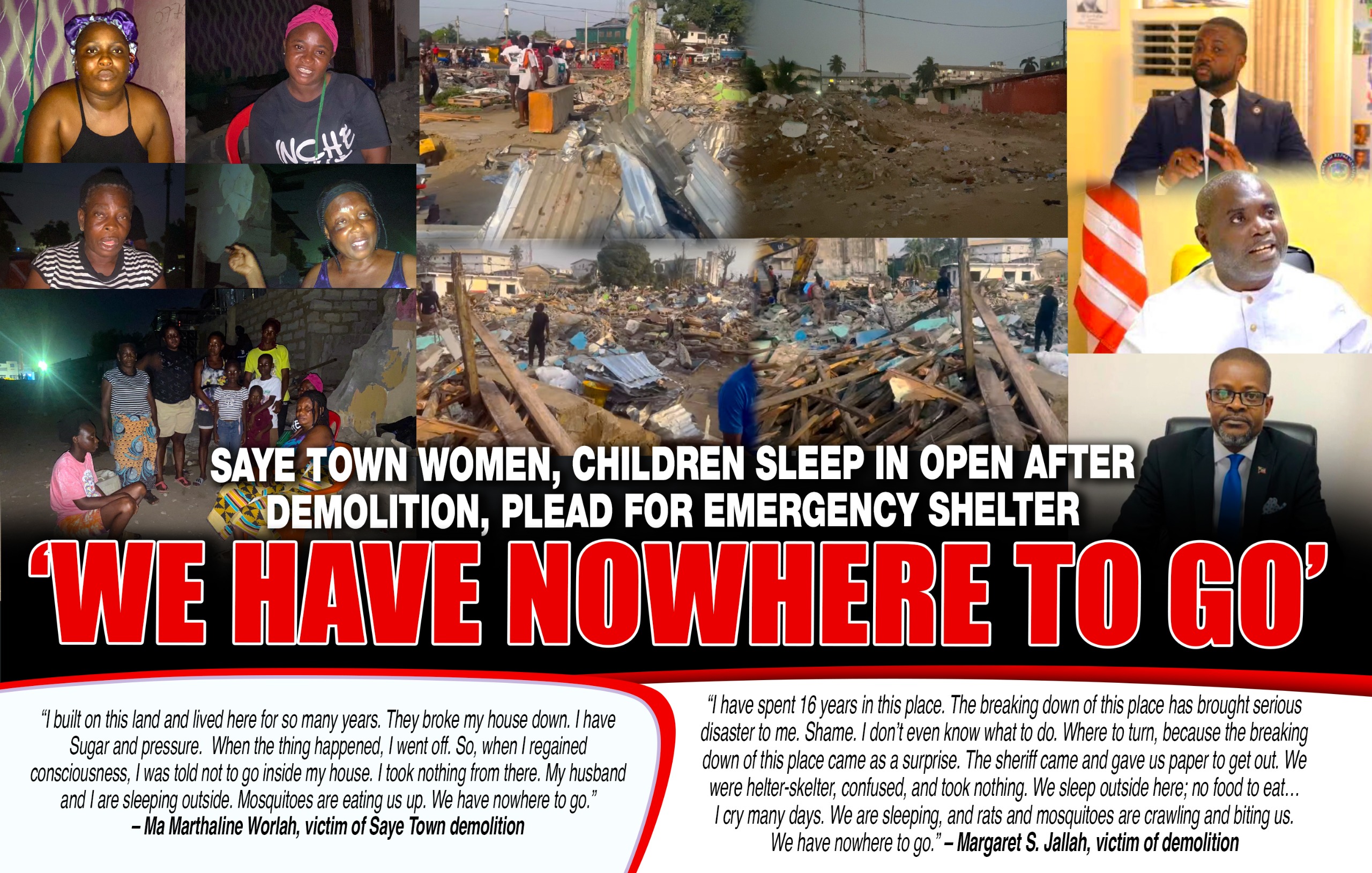 Liberia: Saye Town Women, Children Sleep in Open After Demolition, Plead for Emergency Shelter