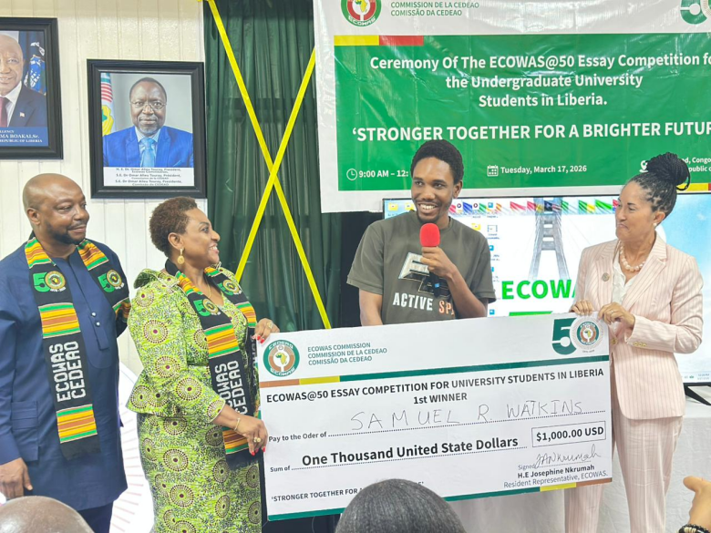 Liberia: University of Liberia Student Wins ECOWAS @ 50 Essay Competition