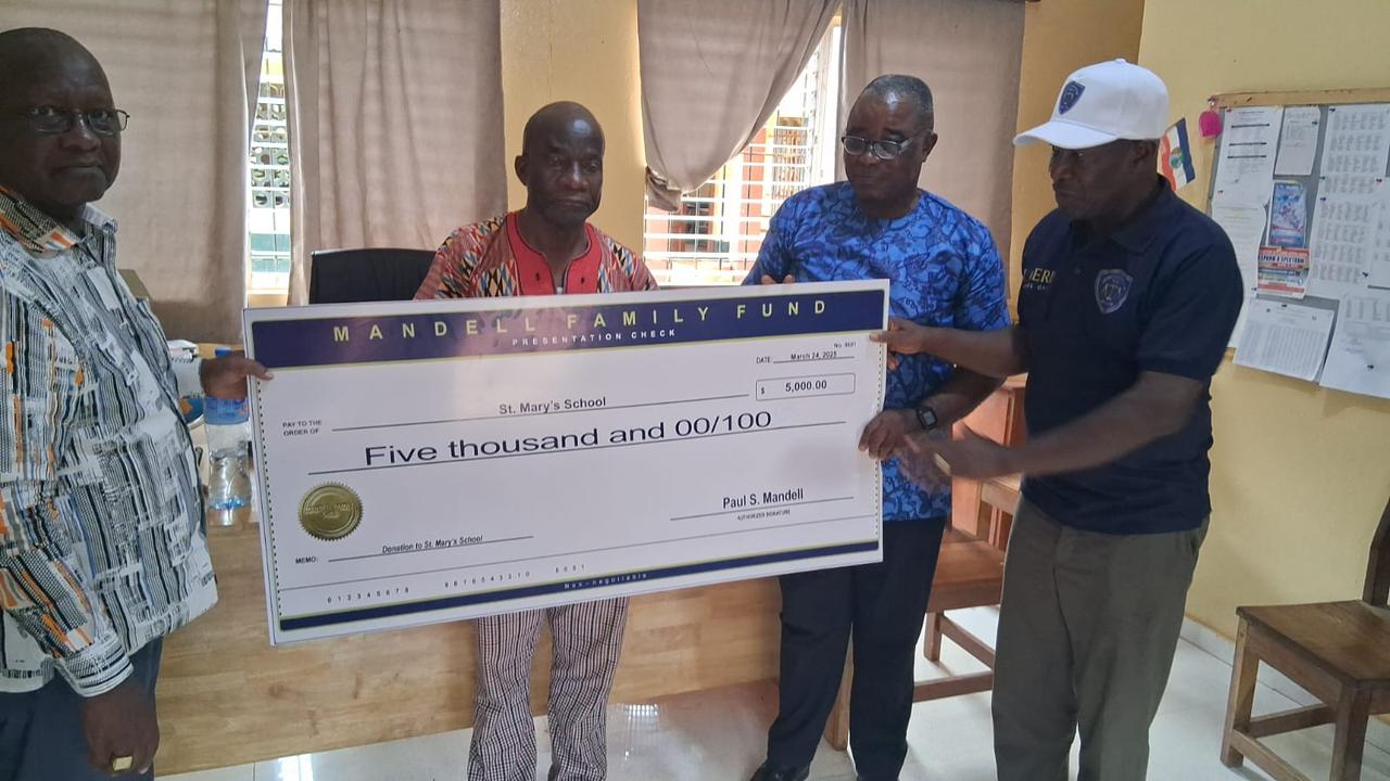 Liberia: Mandell Family Provides Additional Support to St. Mary’s School