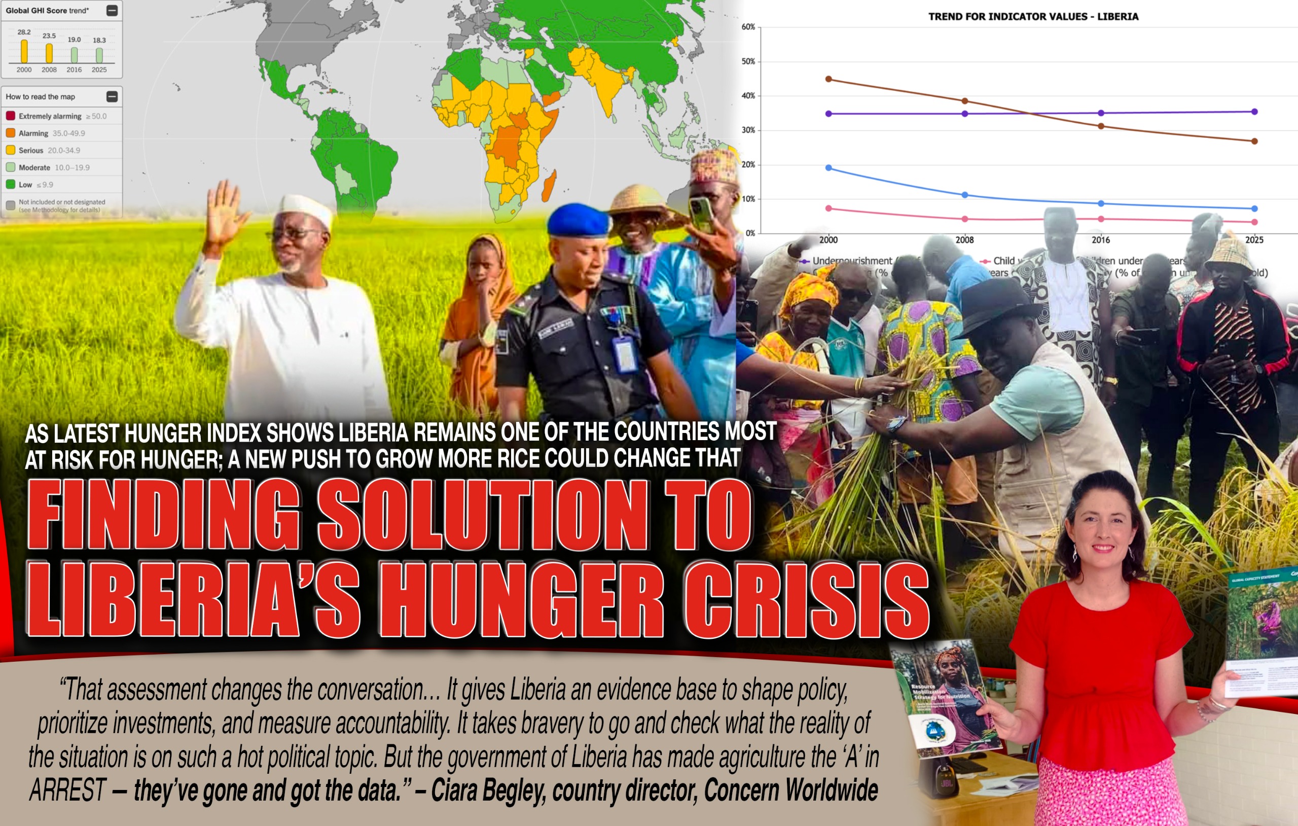 As Latest Hunger Index Shows Liberia Remains One of the Countries Most at Risk for Hunger; A New Push to Grow More Rice Could Change That