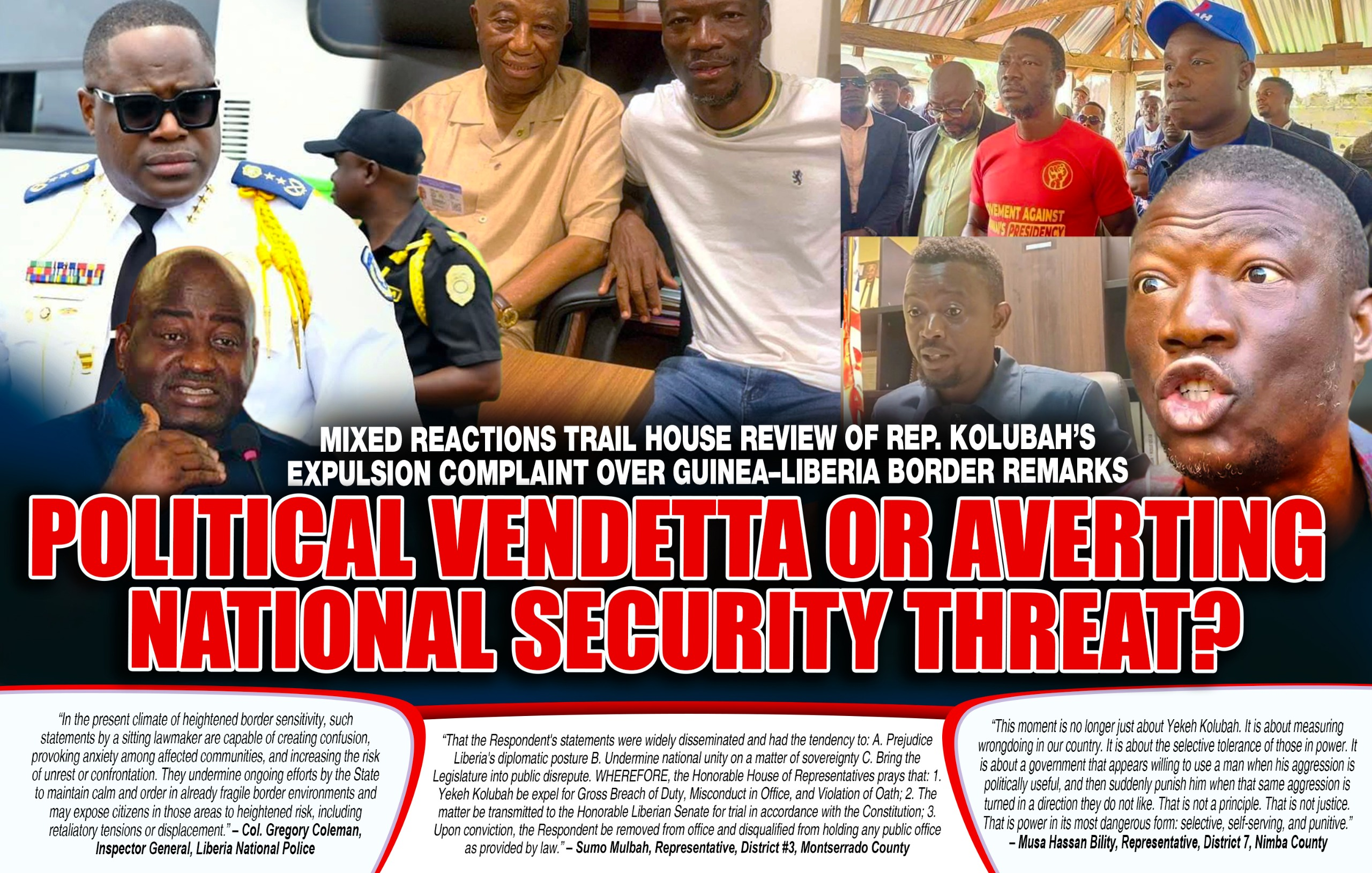 Liberia: Mixed Reactions Trail House Review of Rep. Kolubah’s Expulsion Complaint over Guinea–Liberia Border Remarks