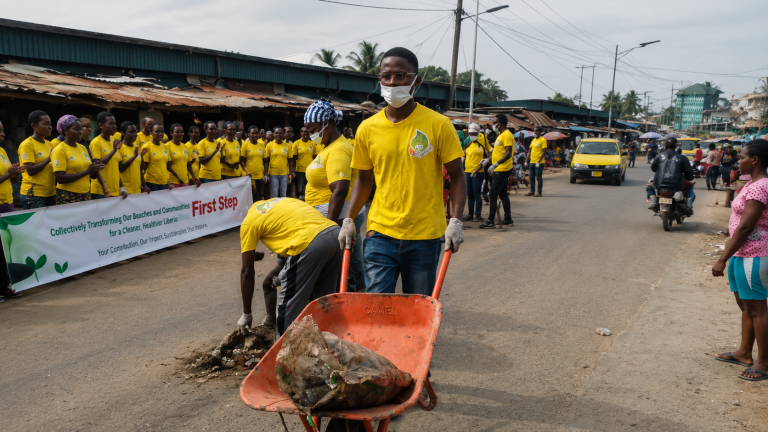 SCJ -Liberia, Marketers Jointly Promote Sanitation Goal at Duport Road Market