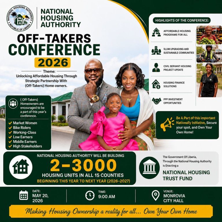 Liberia: National Housing Authority Launches Off-Takers (Homeowners) Conference 2026