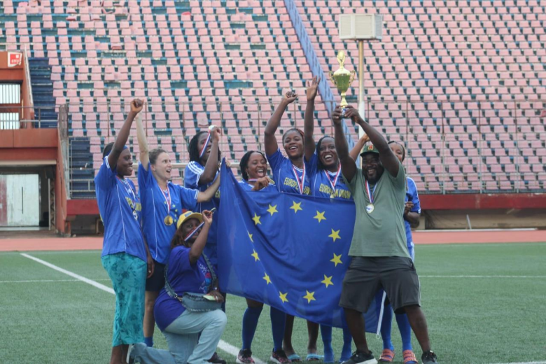 EU Edges Liberia in Friendly Sports Clash as Europe Day Celebrations Kick Off