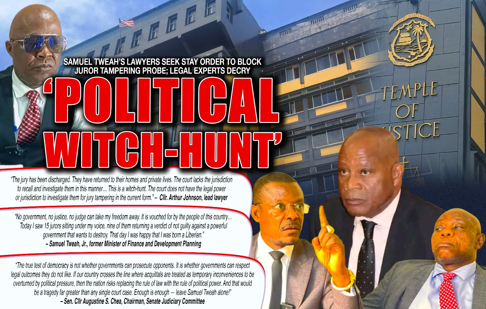Liberia: Samuel Tweah’s Lawyers Seek Stay Order to Block Juror Tampering Probe; Legal Experts Decry