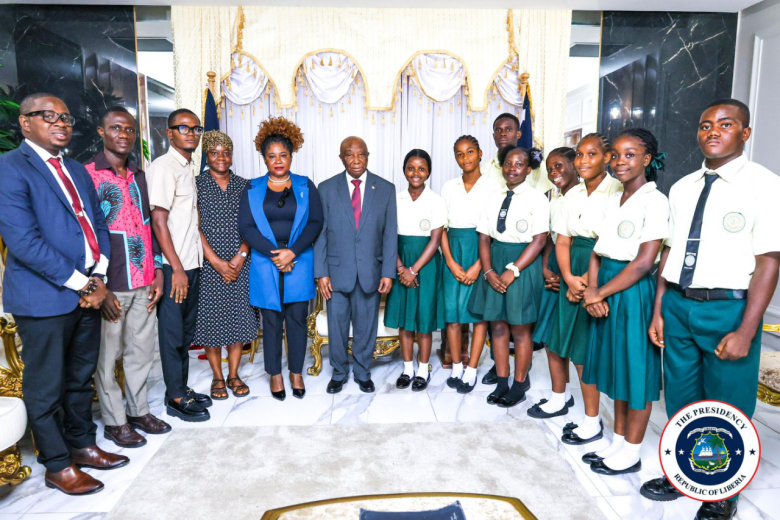 Liberia: President Boakai Hosts Liberia’s Winning ARIPO-WIPO IP Club Team at Executive Mansion