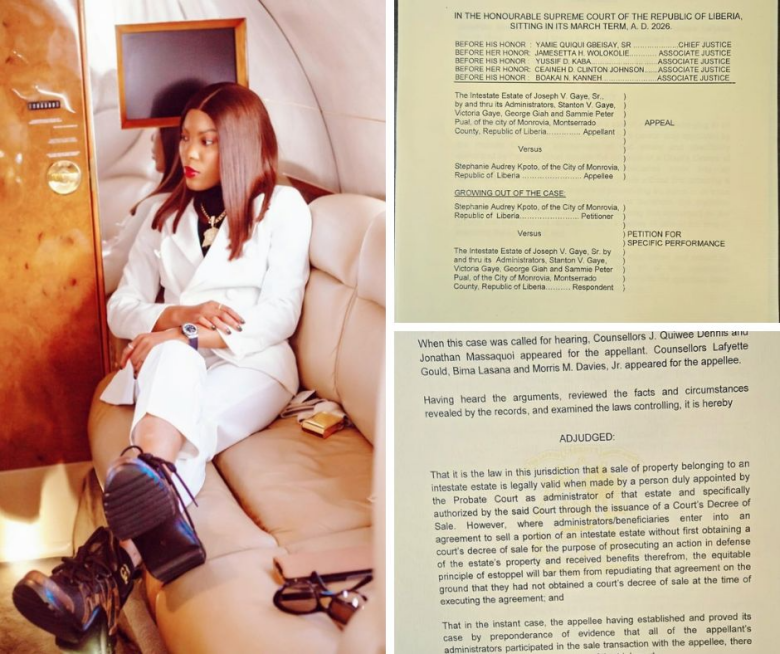 Liberia: Supreme Court Hands Stephanie Audrey Kpoto Major Victory in Multi-Million Dollar Land Dispute