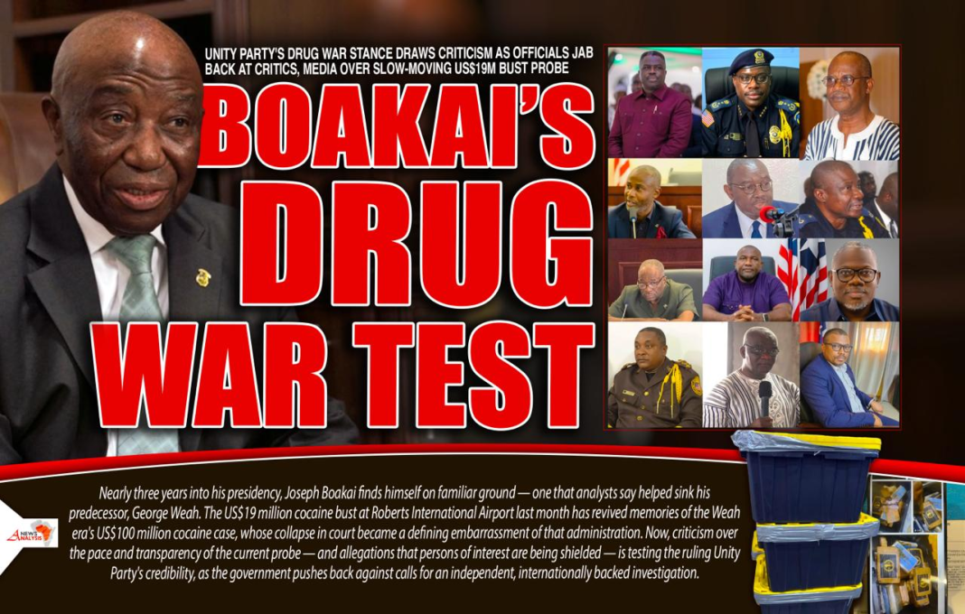 ANALYSIS: Liberia’s US$19 Million Cocaine Case Becomes a Test of Boakai’s Legacy