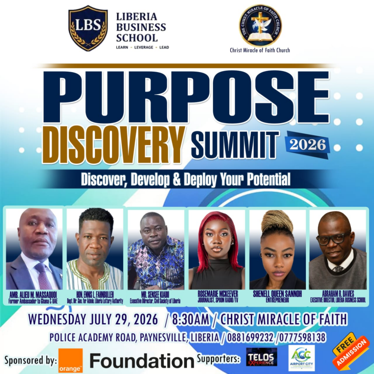 Liberia Business School to Host Purpose Discovery Youth Summit 2026