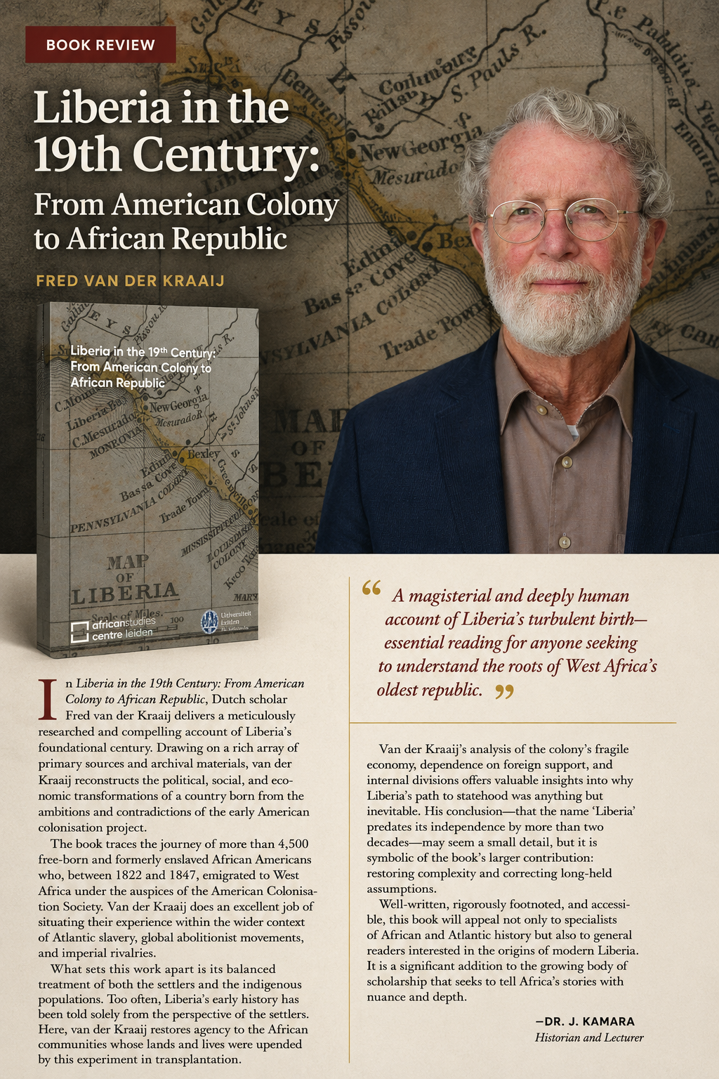 Liberia: Dutch economist Fred van der Kraaij’s New Book Unravels A Fifty-Year Investigation Rewriting the Republic’s Founding Myth