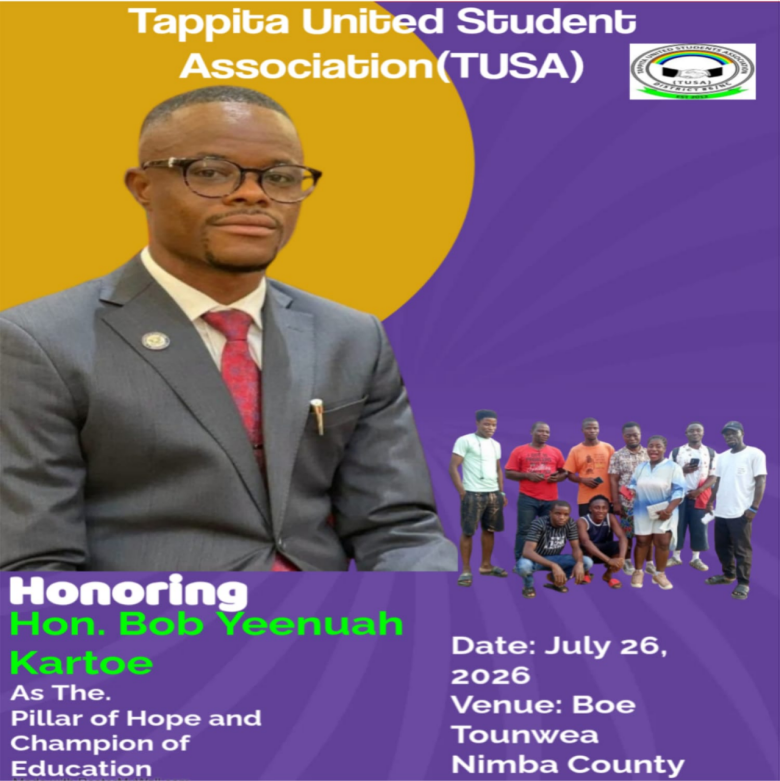 Liberia: TUSA Honors Bob Yeenuah Kartoe as “Pillar of Hope” For Championing Education