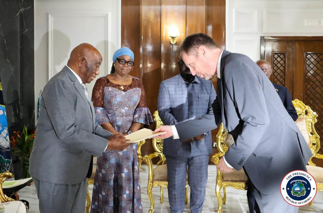 President Boakai Receives Credentials of Four New Envoys, Reaffirms Liberia’s Commitment to Stronger Global Partnerships