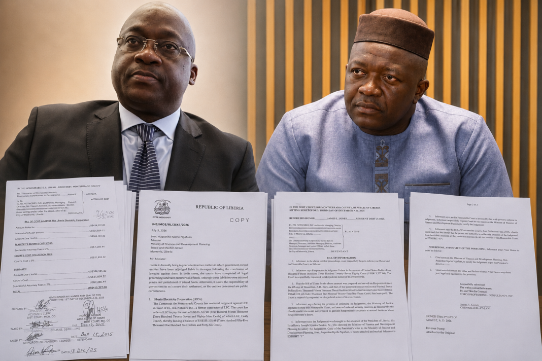 Liberia: Debt Court Begins Contempt Process Against Finance Minister, LEC MD Over US$415K ELTEL Judgment