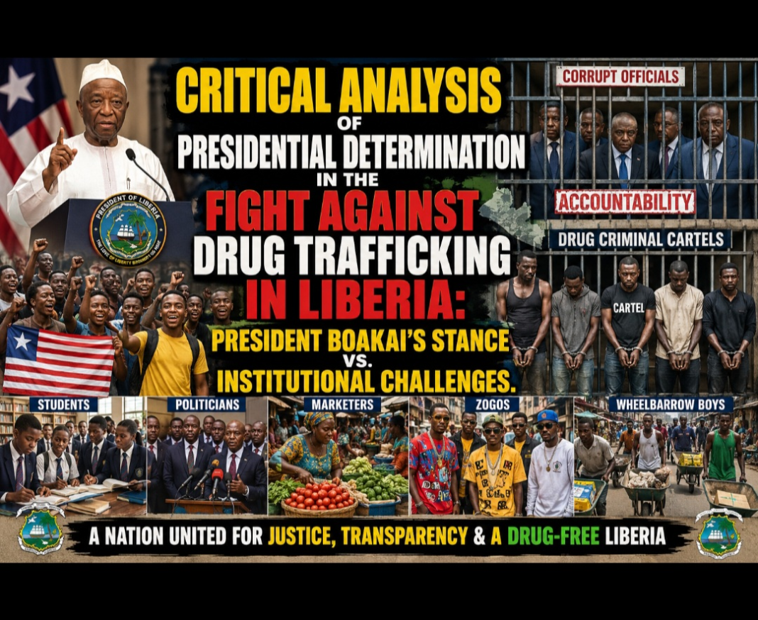 A Critical Analysis of Presidential Determination in the Fight Against Drug Trafficking in Liberia: President Boakai’s Stance vs. Institutional Challenges