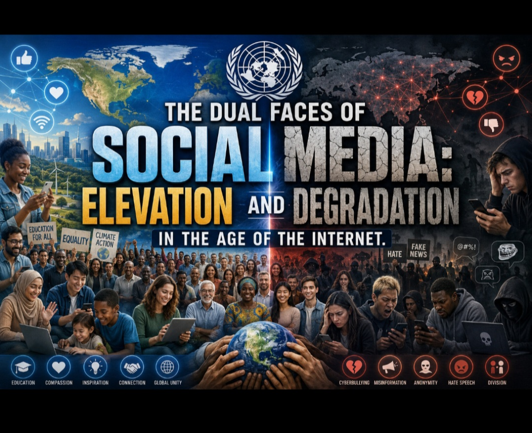 The Dual Faces of Social Media: Elevation and Degradation in the Age of the Internet
