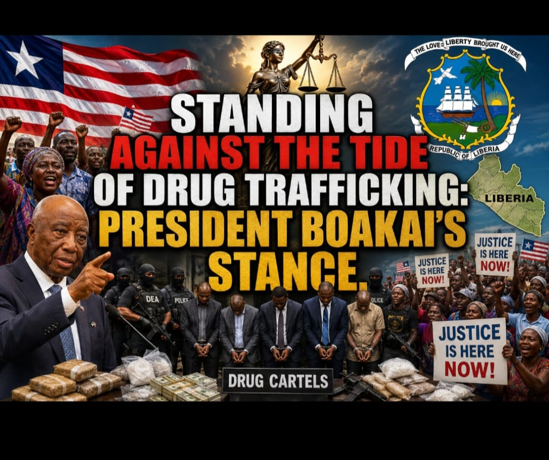 Standing Against the Tide of Drug Trafficking: President Boakai’s Stance: