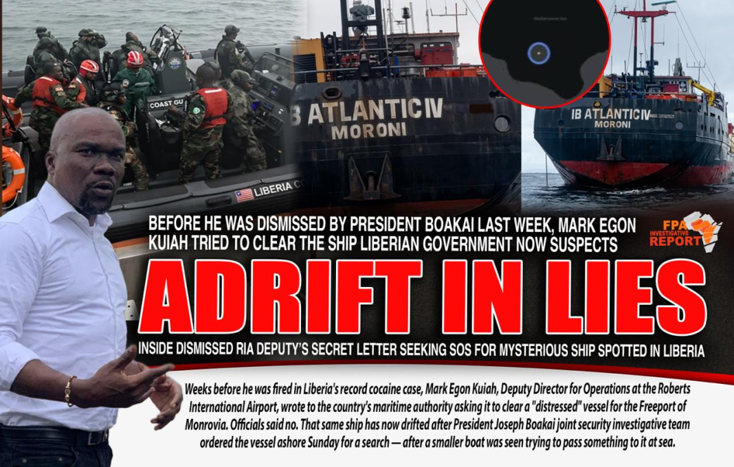 Liberia: Before His Dismissal, Former RIA Deputy Sought Help for Mysterious Vessel He Claimed Was in “Distress”