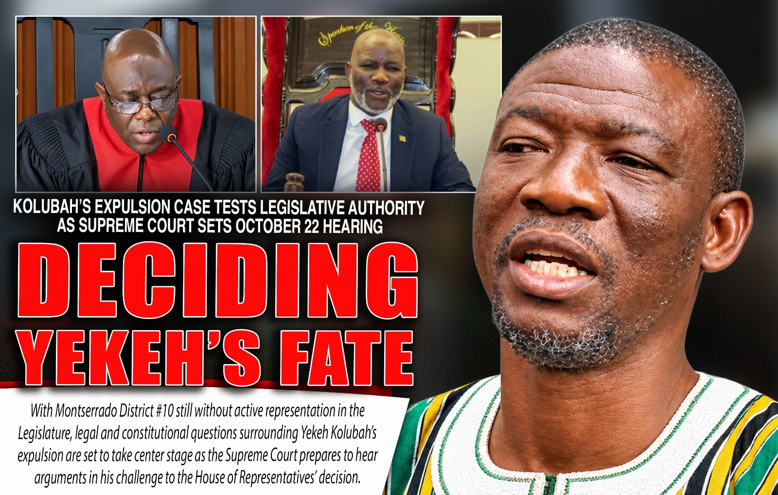 Liberia Supreme Court: Yekeh Kolubah Expulsion Appeal Set